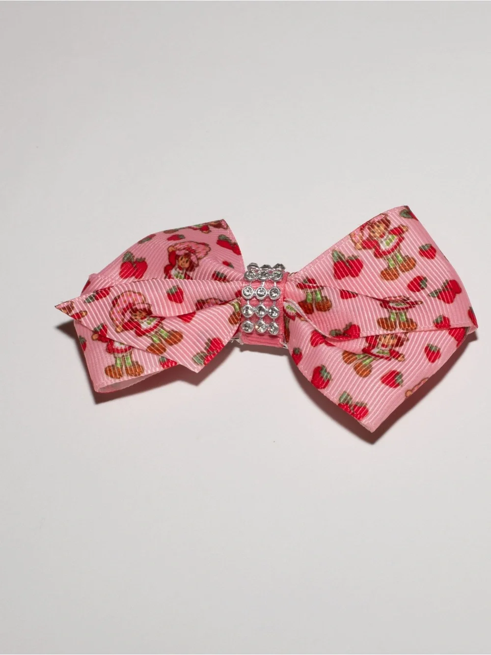 Strawberry Shortcake Bow Hair Clips